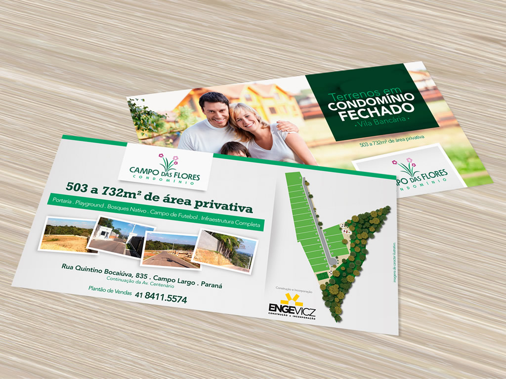 Folder . Condomínio Campo das Flores